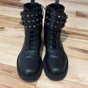 Valentino Combat Boots with Rockstuds.